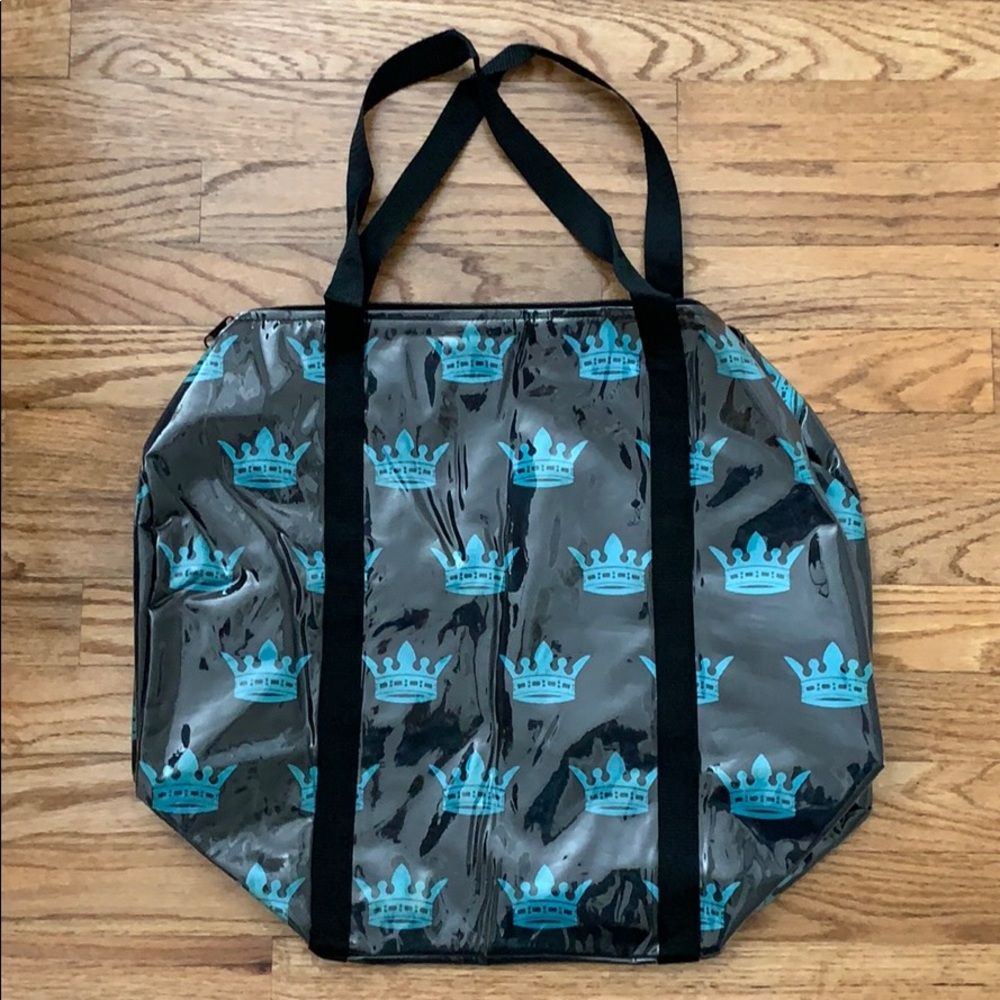 Medium Crown Print Canvas Duffel Bag